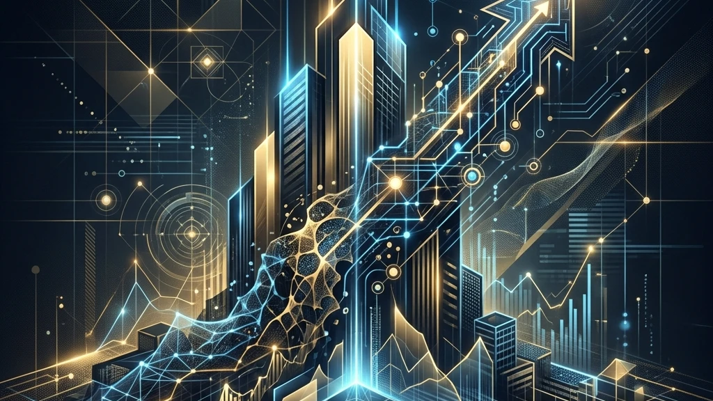 Abstract visualization representing a technology company filing for an initial public offering (IPO) with the SEC.