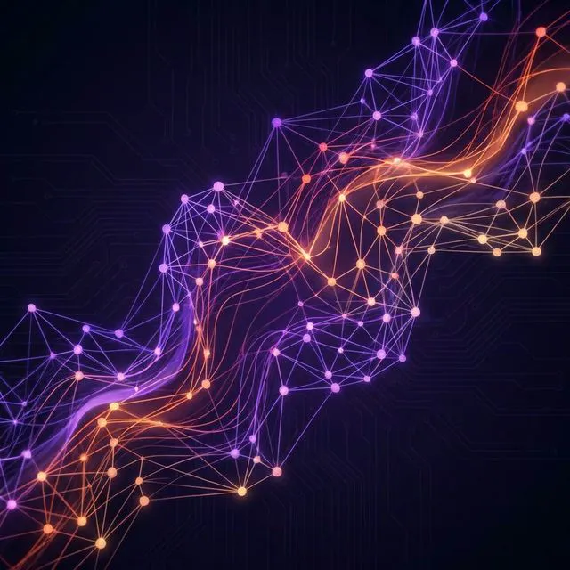 Abstract digital illustration representing the evolution of the Claude Sonnet 5 AI model.